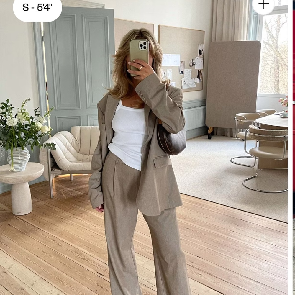 Djerf Avenue Favorite Pants Oat XS